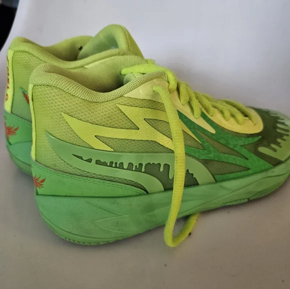 Puma x LaMelo Ball MB.02 "Nickelodeon Slime" sneakers Size 39eu 25 Cm - Picture 5 of 10